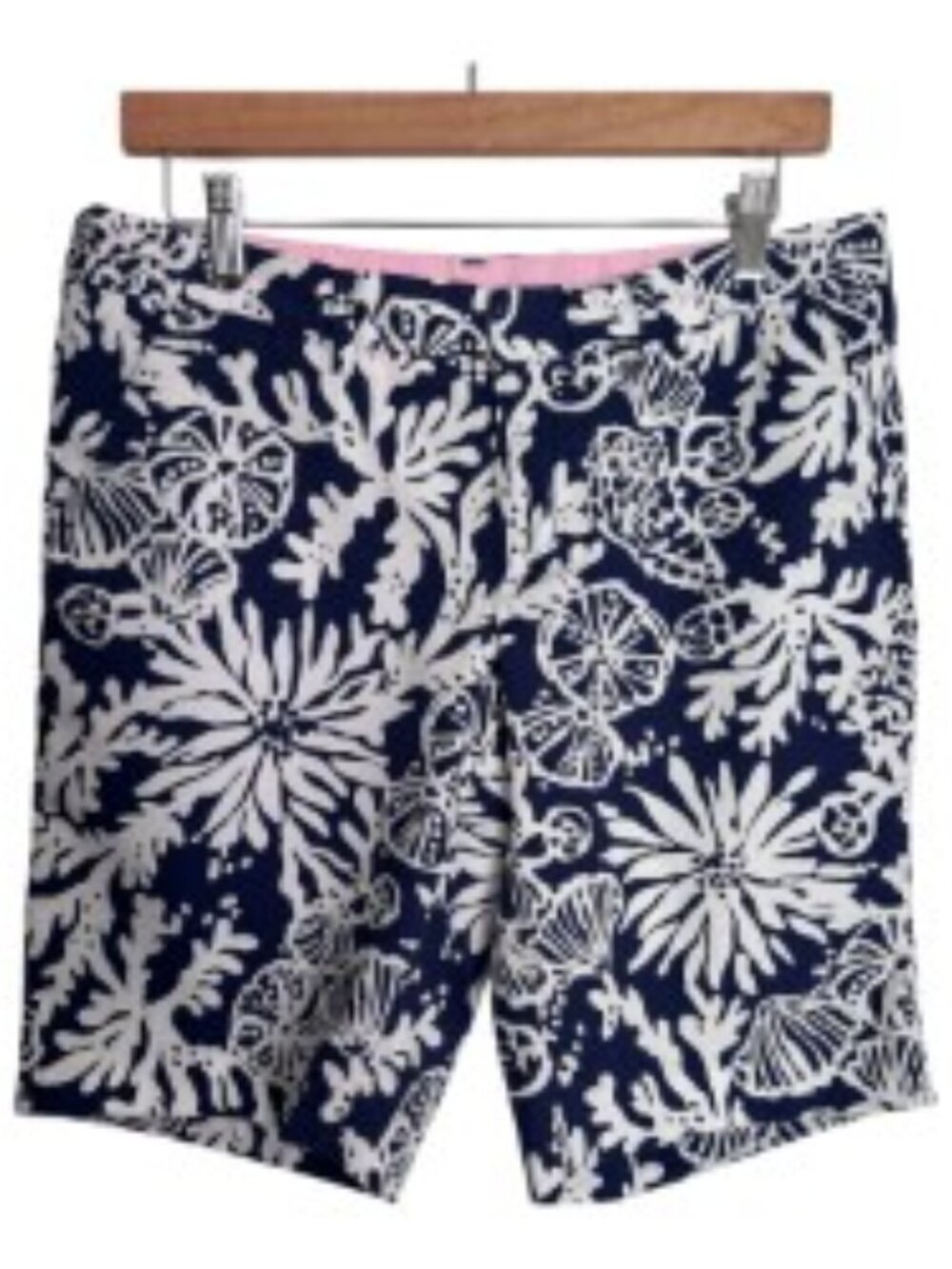 Lilly Pulitzer Avenue Shorts In The Groove Coral Shells 8
